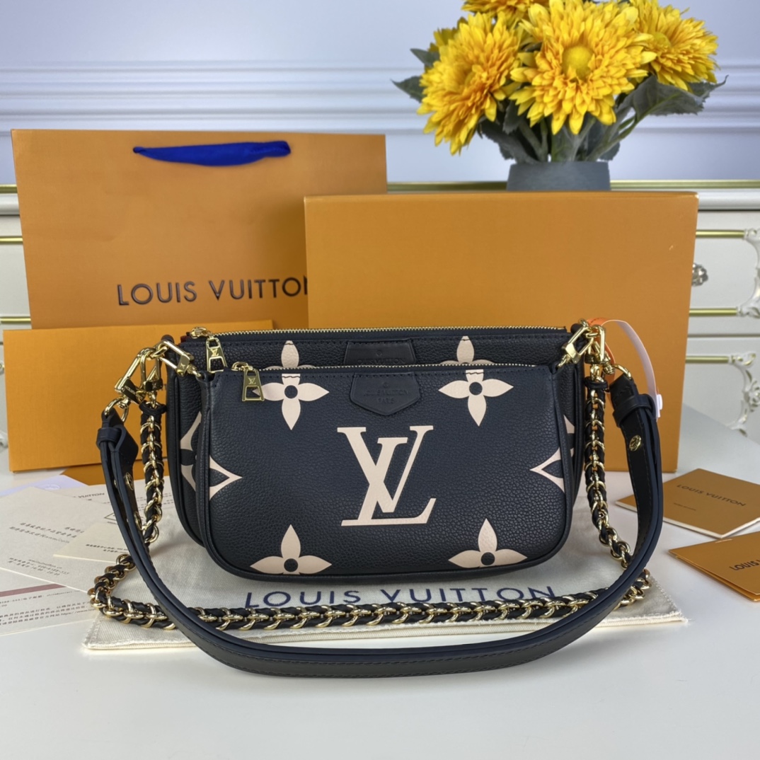 Louis Vuitton MULTI POCHETTE ACCESSOIRES Monogram M45777 Black/Cream